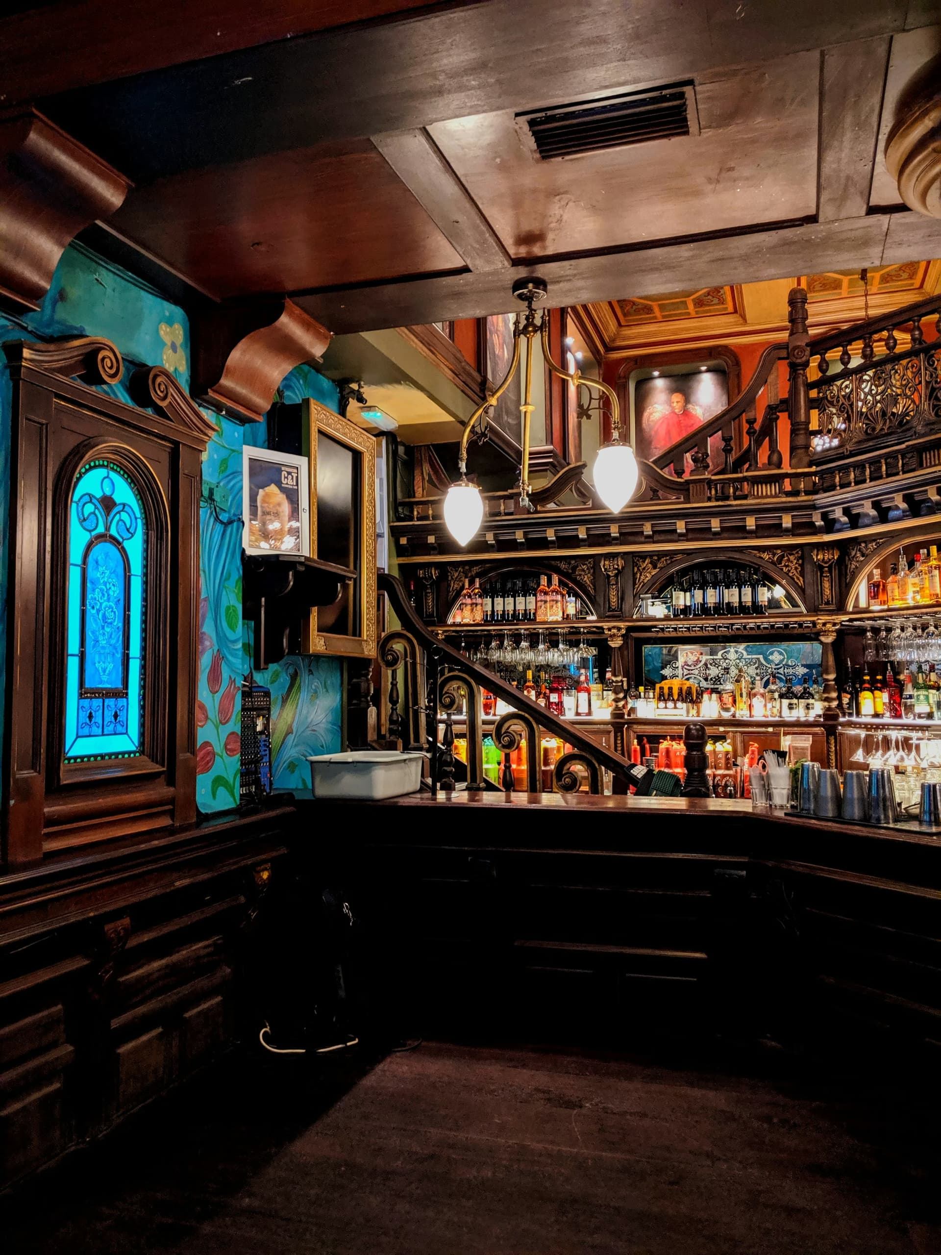 Bartender pouring drink